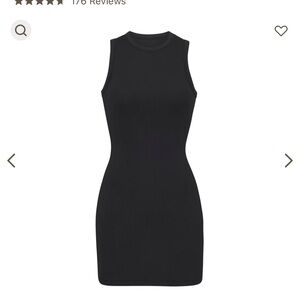 Skims cotton rib tank dress.